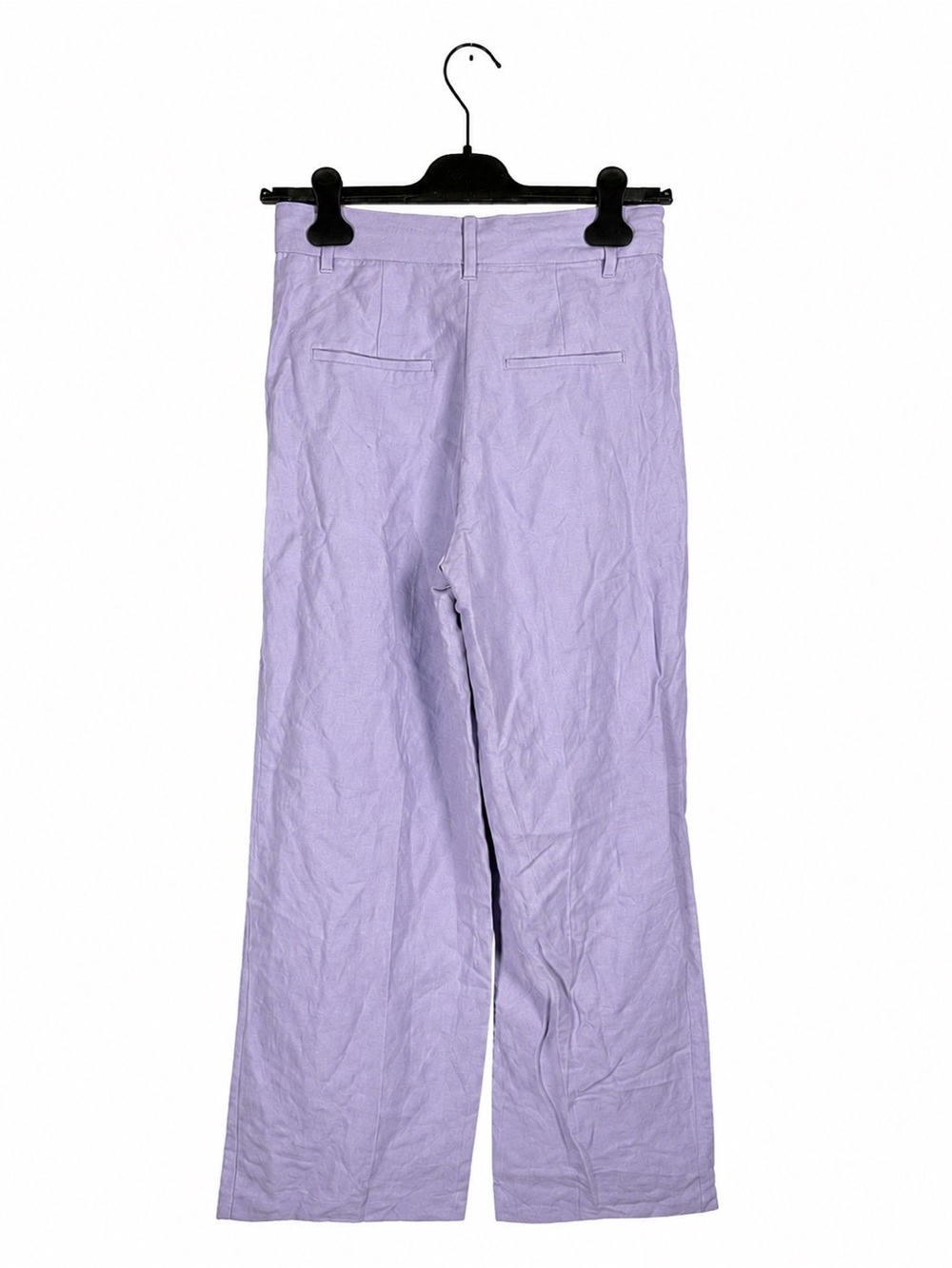 Wilfred Effortless Pant Lilac Linen Blend Wide Leg Trouser Size 4 Pants - Picture 3 of 6